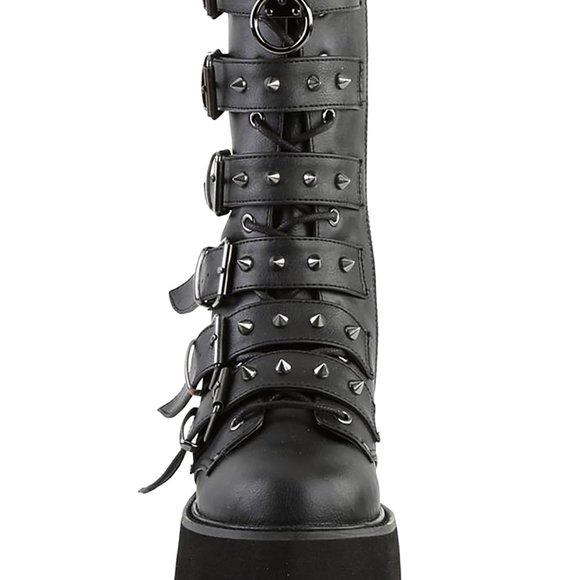 Demonia DAMNED 225 Dark Soul Black Platform Boots
